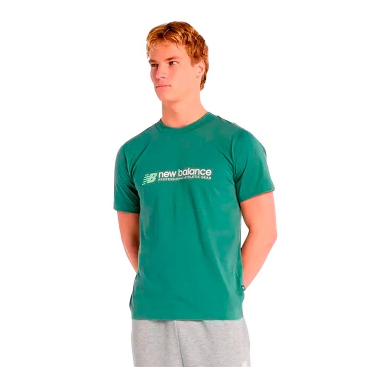 T-shirt med kortärm Herr New Balance Professional Grön