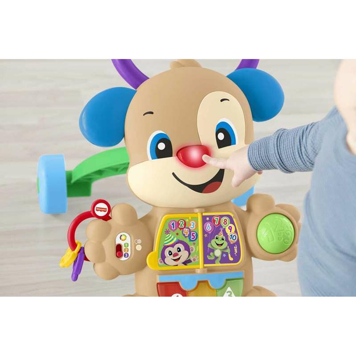 Gångram med hjul Fisher-Price Ljud Ljus Hund Flera språk - 3