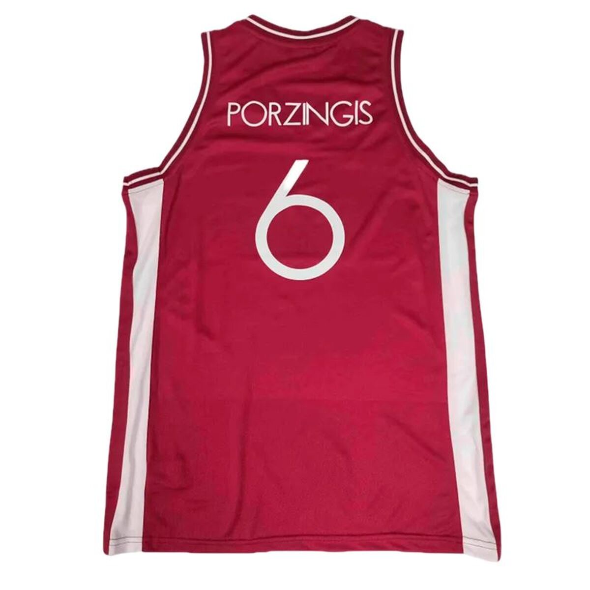 Baskettröja Peak Latvija 6 - Porzingis Vit Brun - 2