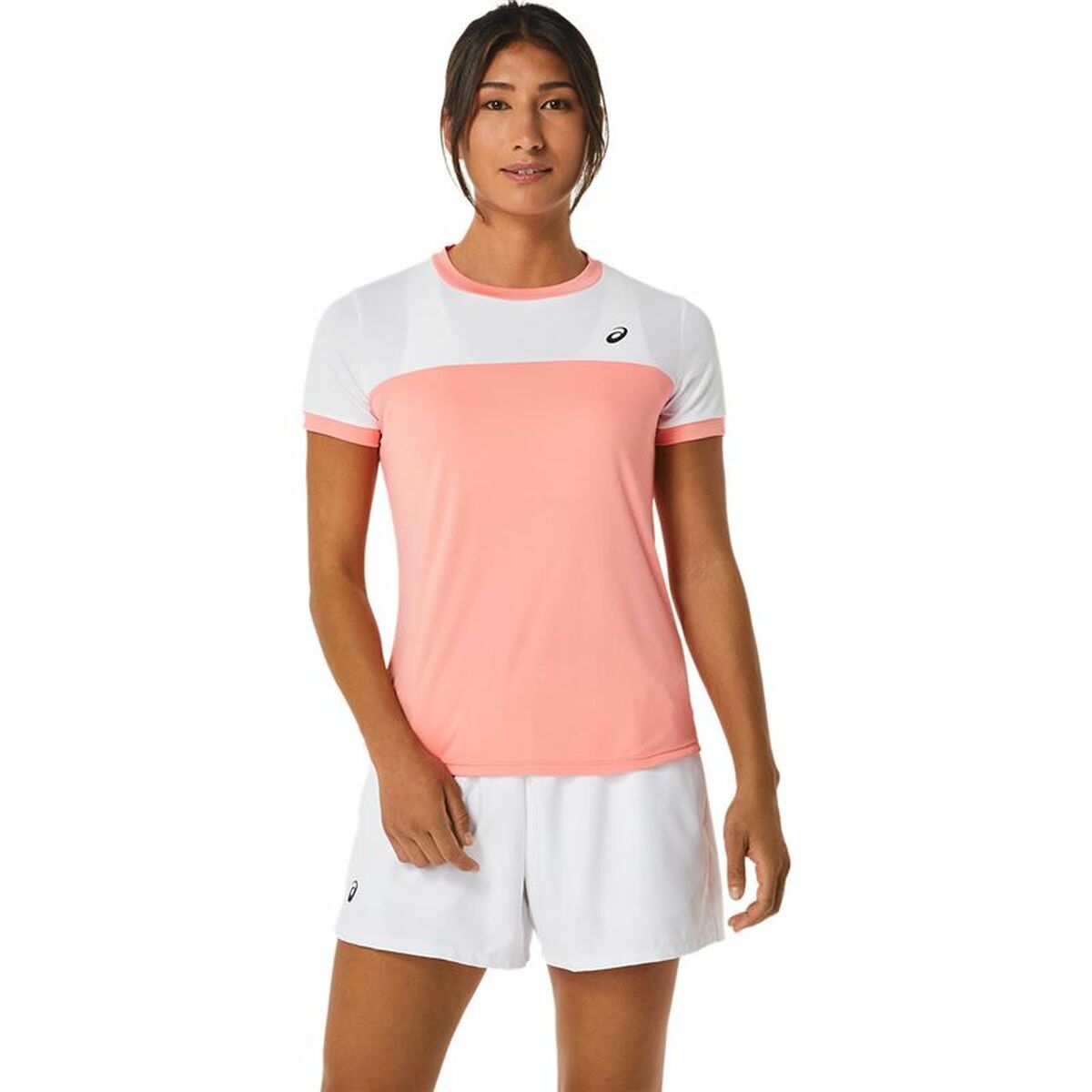 Sporttröja med ärmar Asics Court Rosa Tennis