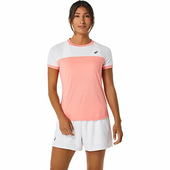 Sporttröja med ärmar Asics Court Rosa Tennis