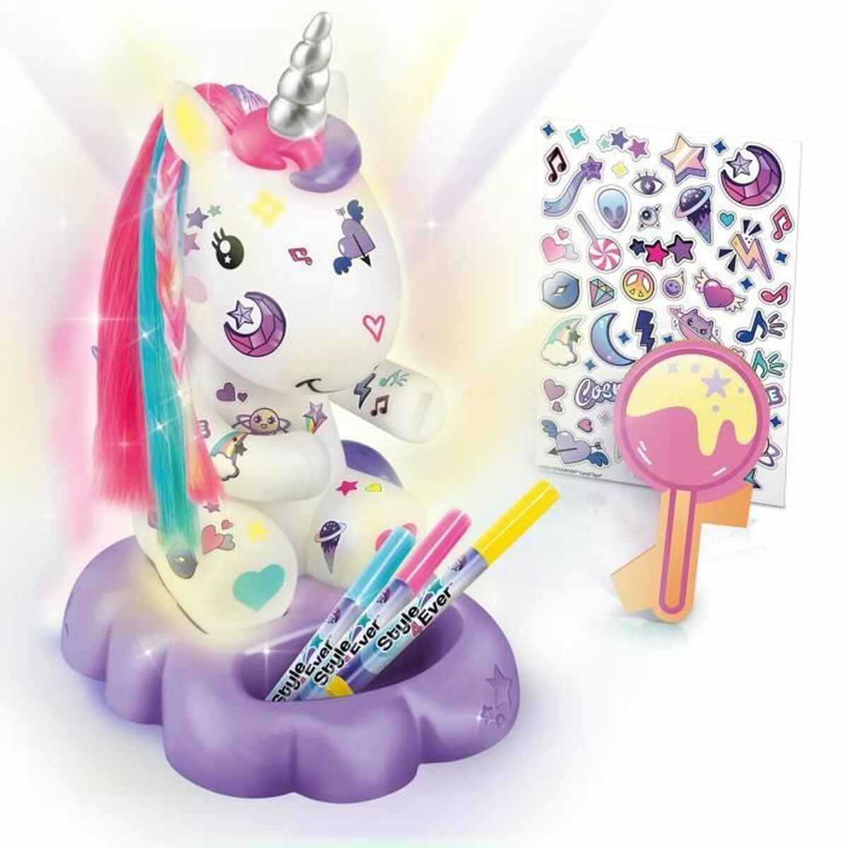Lysande enhörning Canal Toys Cosmic Unicorn Lamp to Decorate Collector's Editio Multicolour - 2