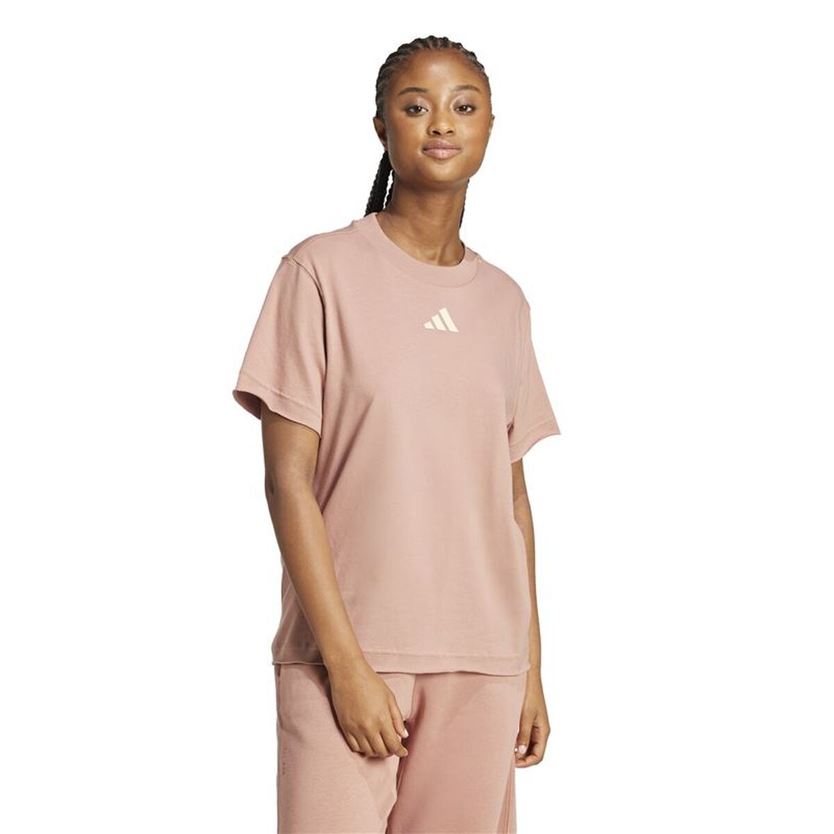 T-shirt med kortärm Dam Adidas Rosa - 2