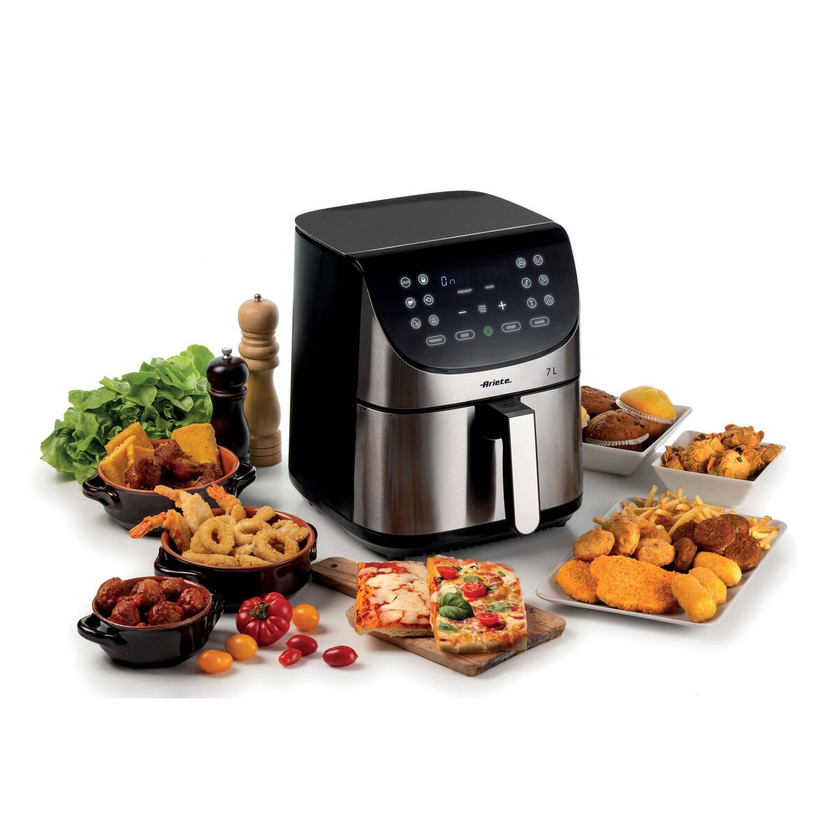 Luftfritös Ariete 00C462800AR0 Svart Stål 1800 W 7 L - 3