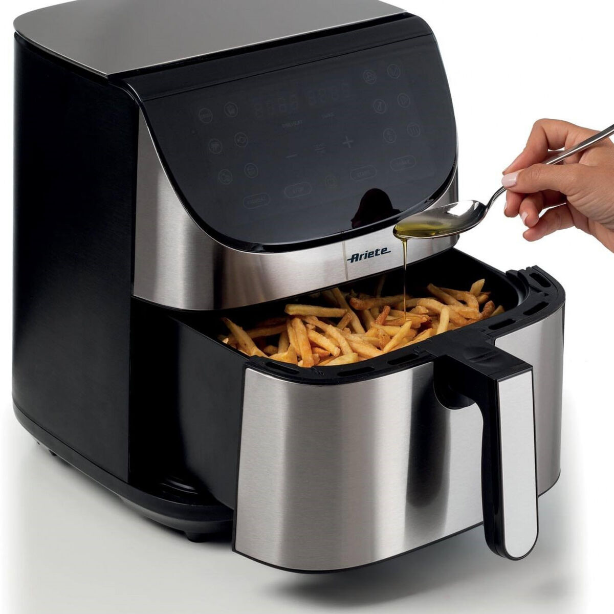 Luftfritös Ariete 00C462800AR0 Svart Stål 1800 W 7 L - 2