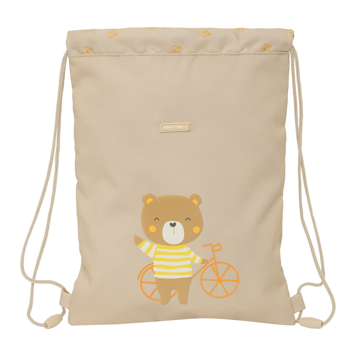 Skopåse med remmar Safta Osito Beige 26 x 34 x 1 cm