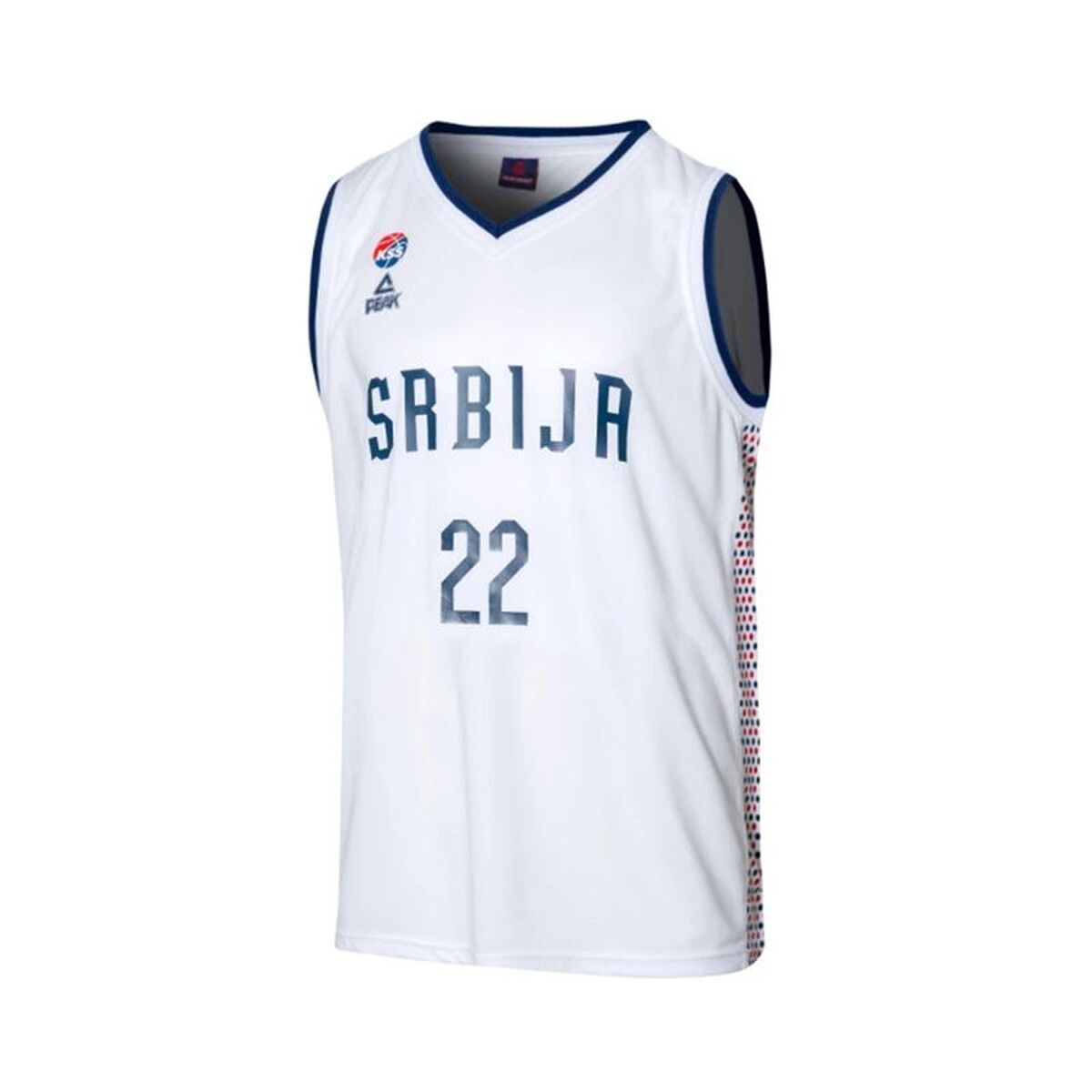 Baskettröja Peak Srbija 22 Vit