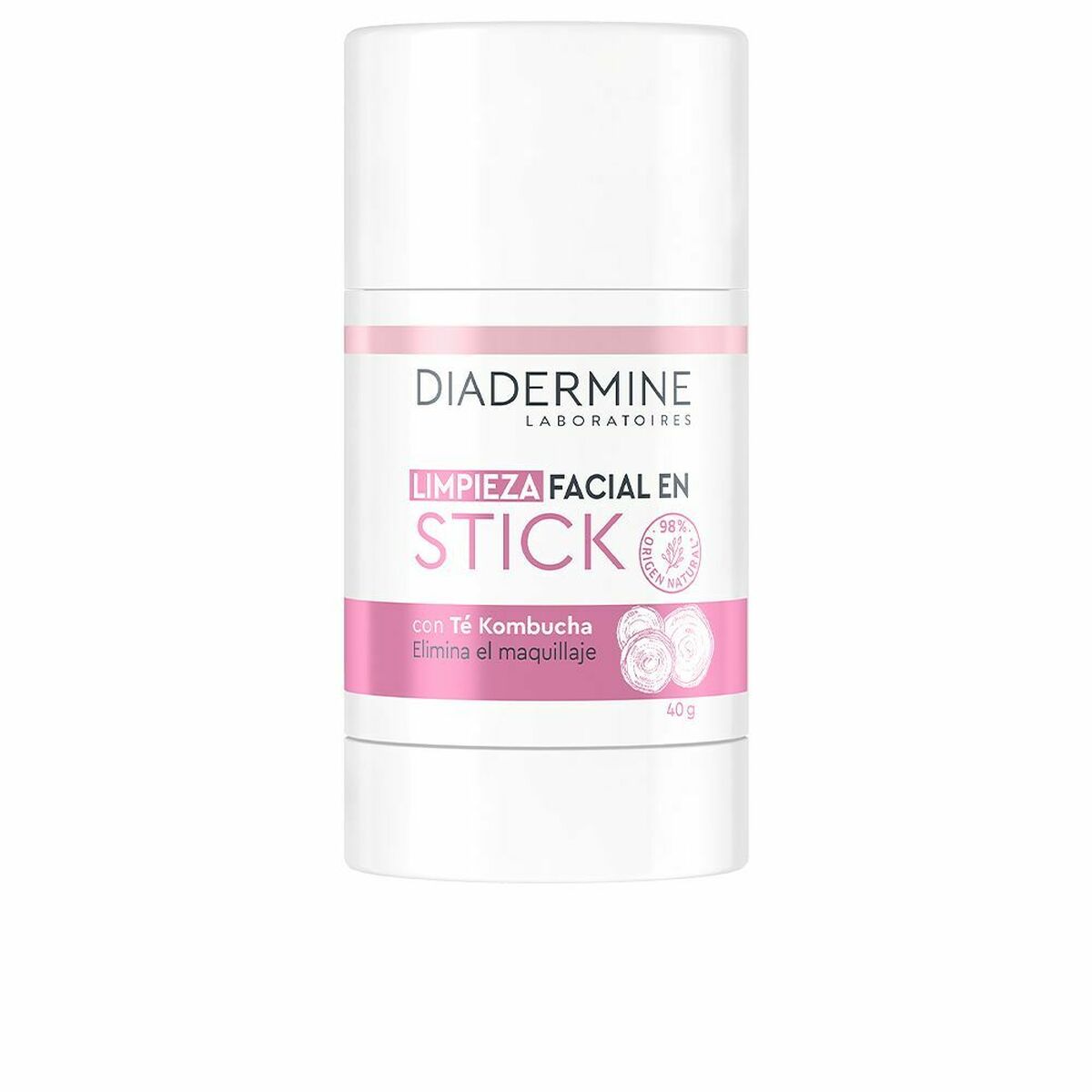 Rengörande ansiktsgel Diadermine Cuidado Esencial 40 g Stick Kombucha