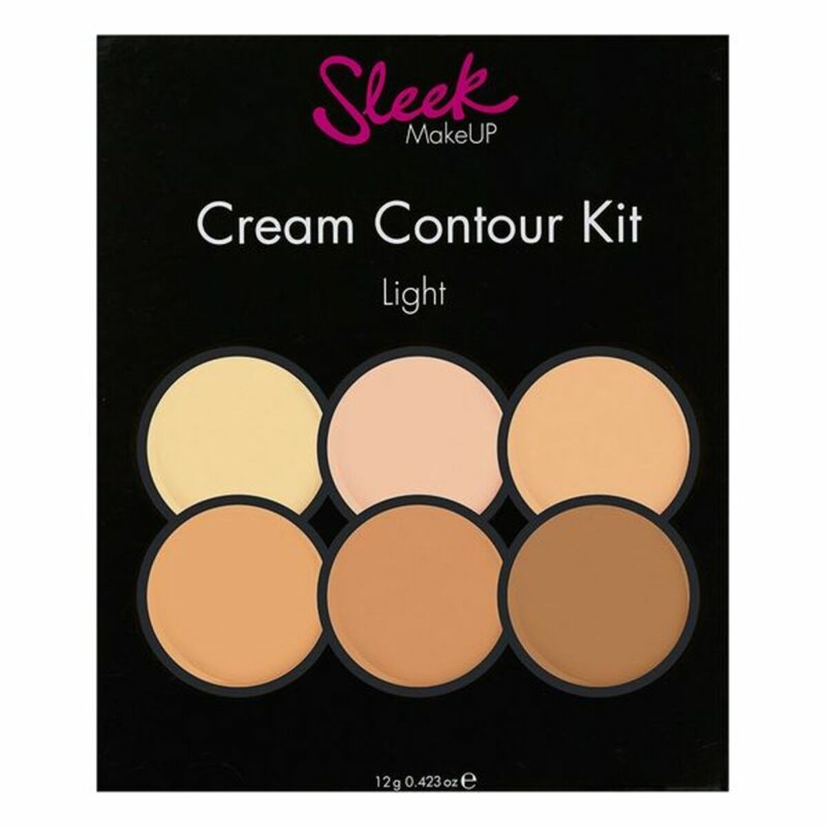 Palett Sleek Cream Contour Kit Light Klar Smink Highlighter (1 antal) - 2