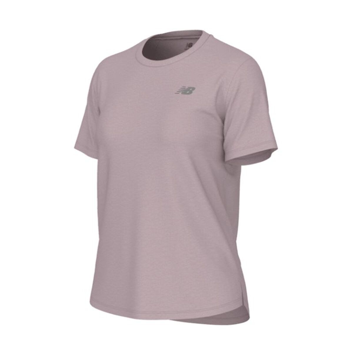 T-shirt med kortärm Dam New Balance Plommon