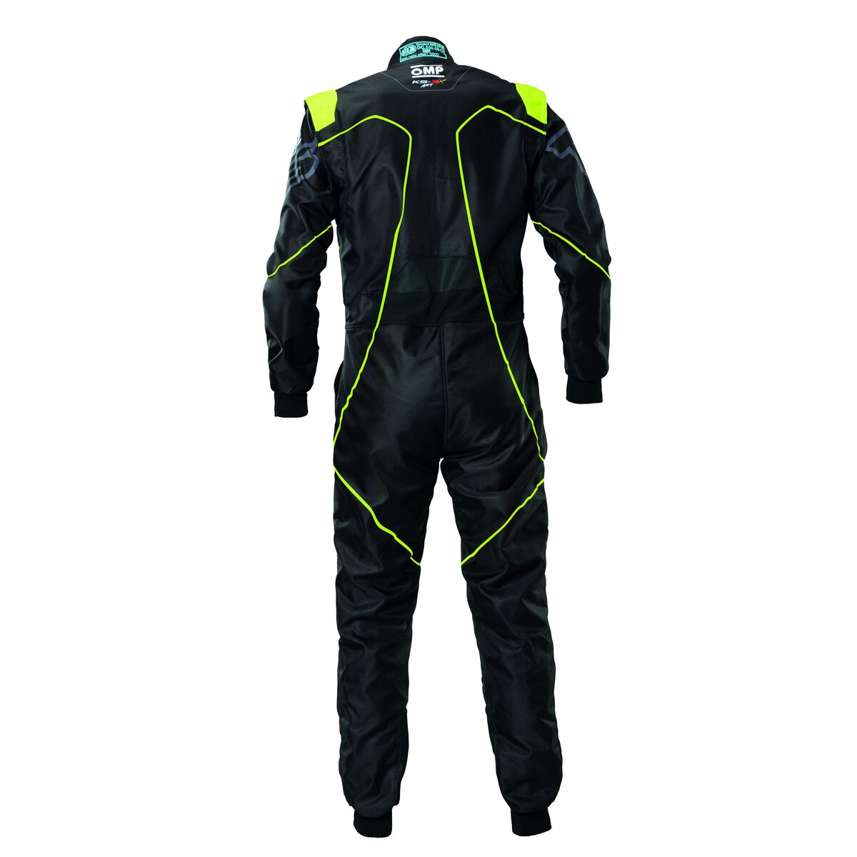 Racing-overall OMP KS-3X 46 Gul Svart Fluor - 2