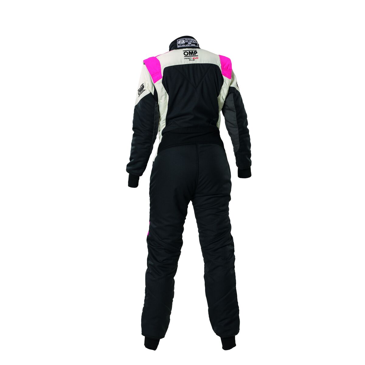 Racing-overall OMP FIRST EVO ELLE MY2025 46 Svart Fuchsia - 2