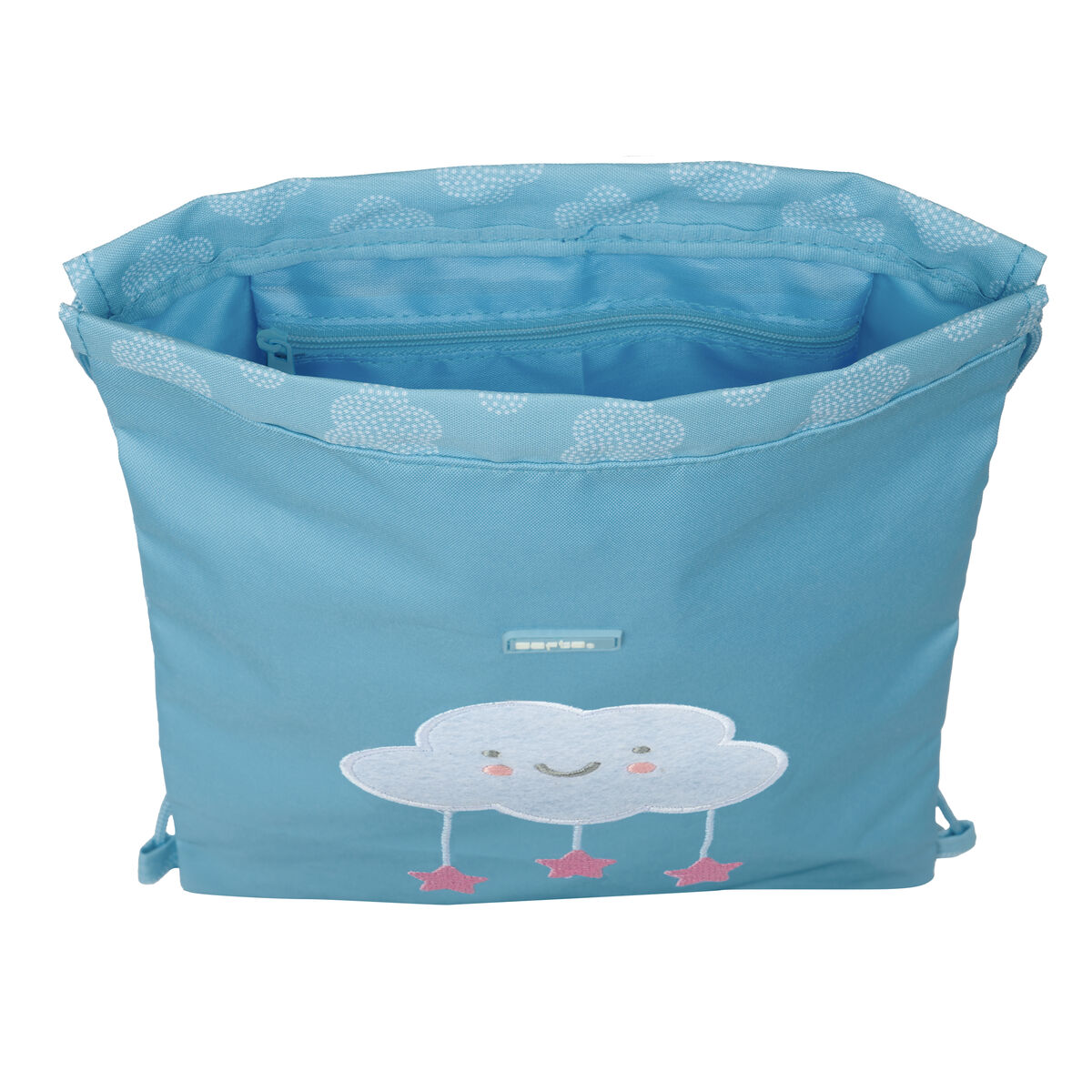 Skopåse med remmar Safta Nube Blå 26 x 34 x 1 cm - 2