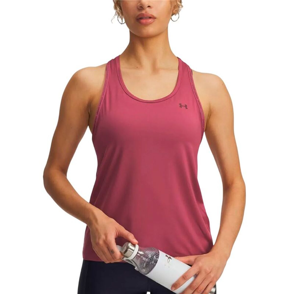 Ärmlös sporttröja Dam Under Armour Tech Knockout Karmosinröd Fitness
