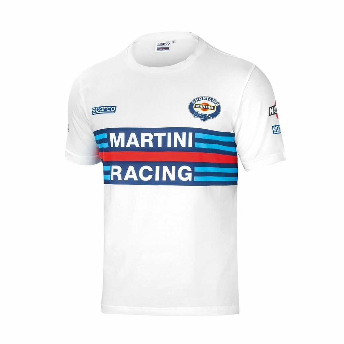 T-shirt med kortärm Sparco MARTINI RACING Storlek M Vit