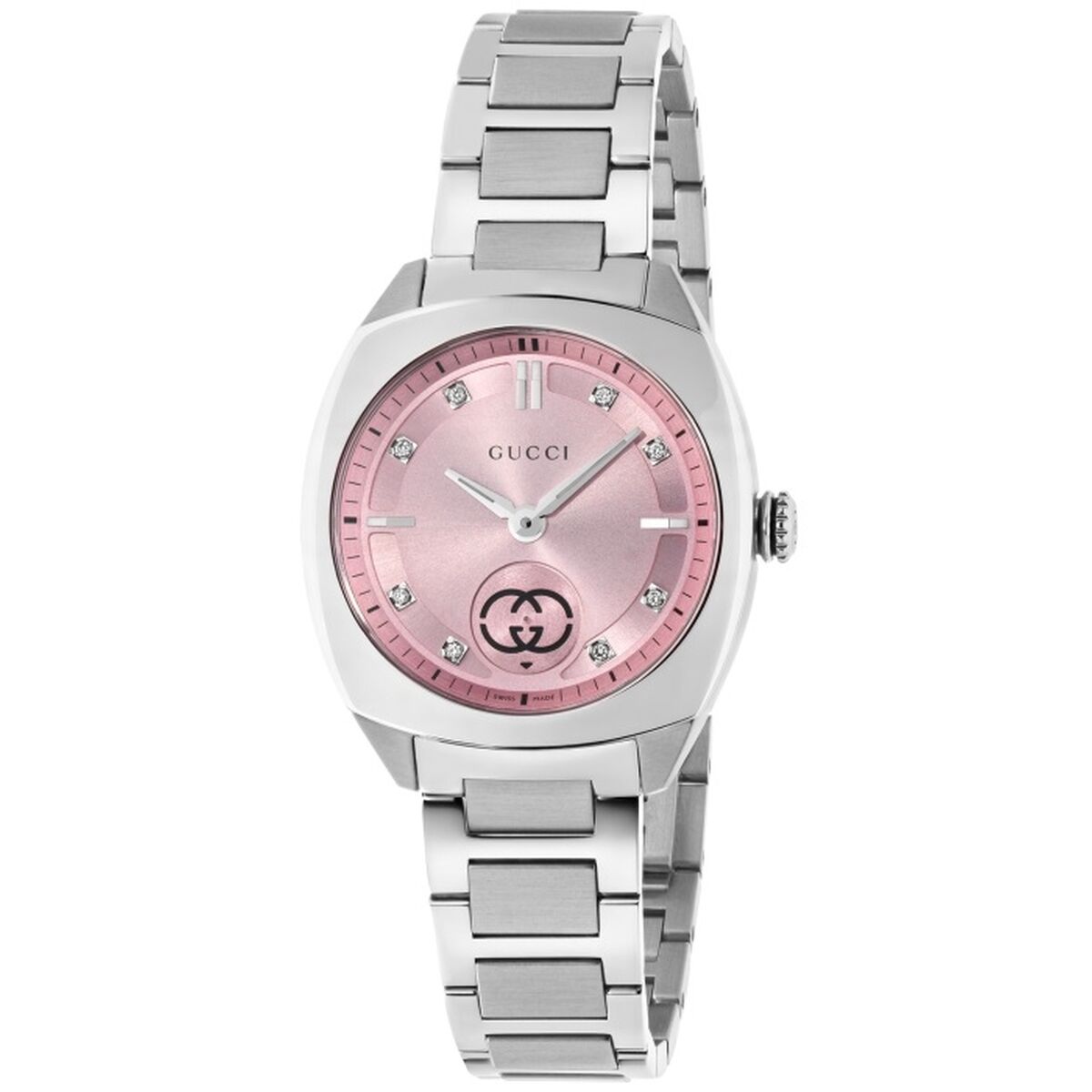 Damklocka Gucci YA142511 Silvrig