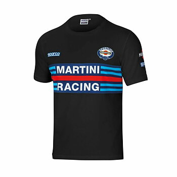T-shirt med kortärm Sparco Martini Racing Svart S