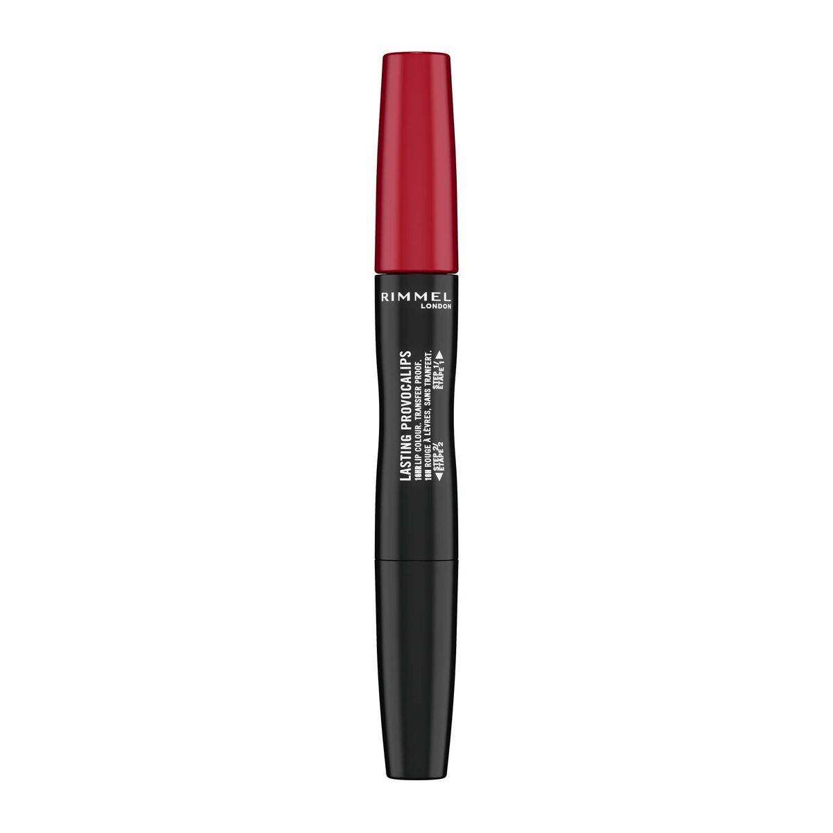skimrande läppstift Rimmel London Lasting Provocalips Röd Nº 740 Nº 740-Caught Red Lipped 2,3 ml