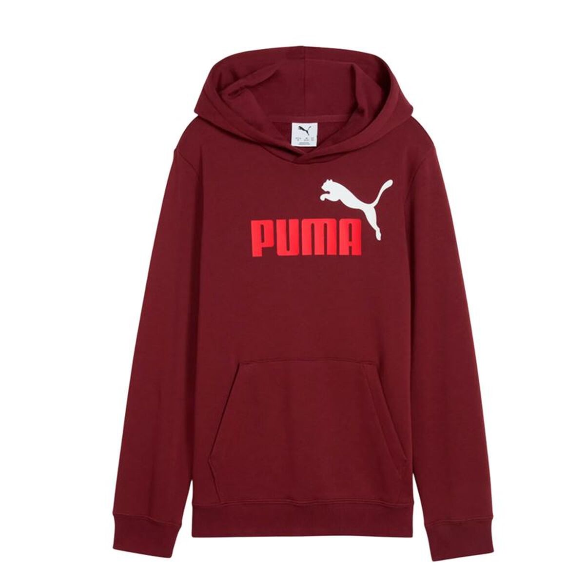 Luvtröja, Flickor Puma Essentials 2 Color No.1 Log Rödbrun Mörkröd