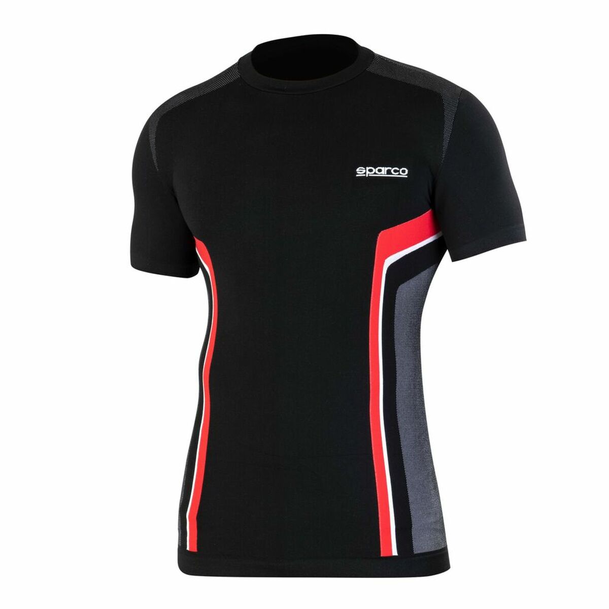 T-shirt med kortärm Herr Sparco HYPER-T Svart Röd M