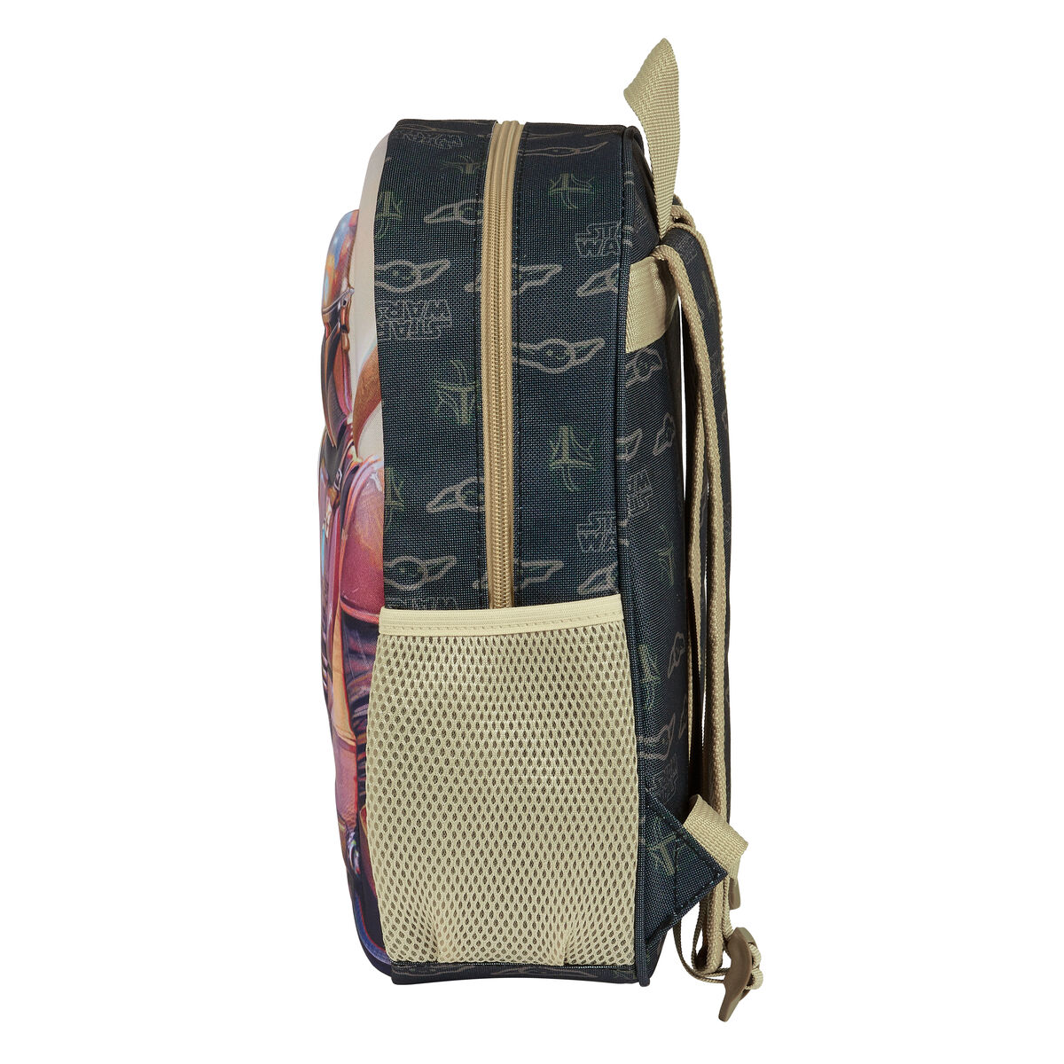 Barnryggsäck 3D The Mandalorian Svart Beige 27 x 33 x 10 cm - 2