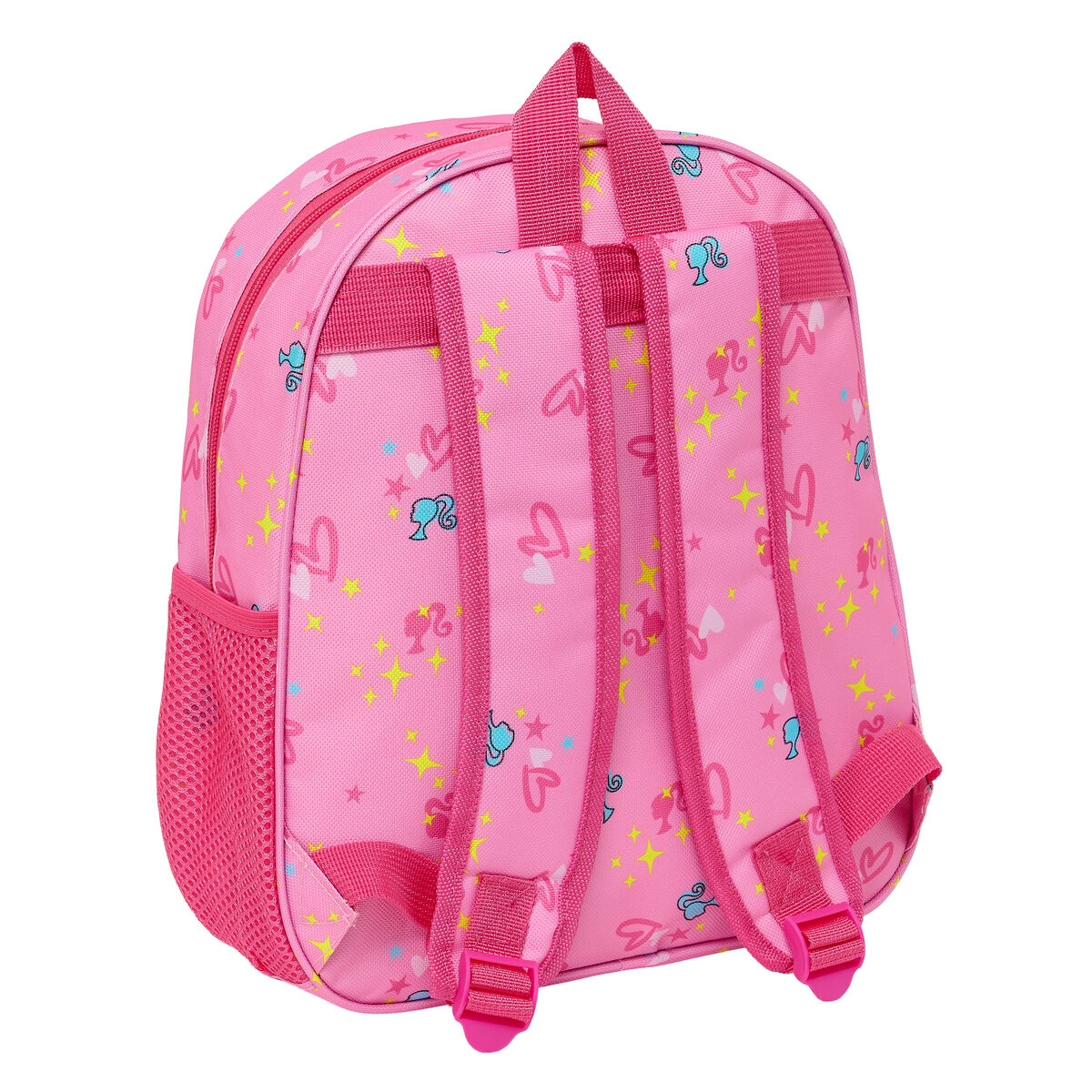 Skolryggsäck 3D Barbie Rosa Fuchsia 27 x 33 x 10 cm - 3