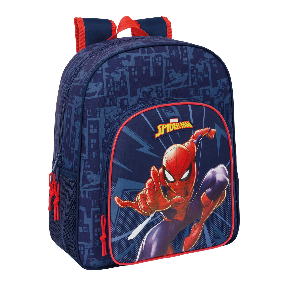 Skolryggsäck Spider-Man Blå 32 x 38 x 12 cm