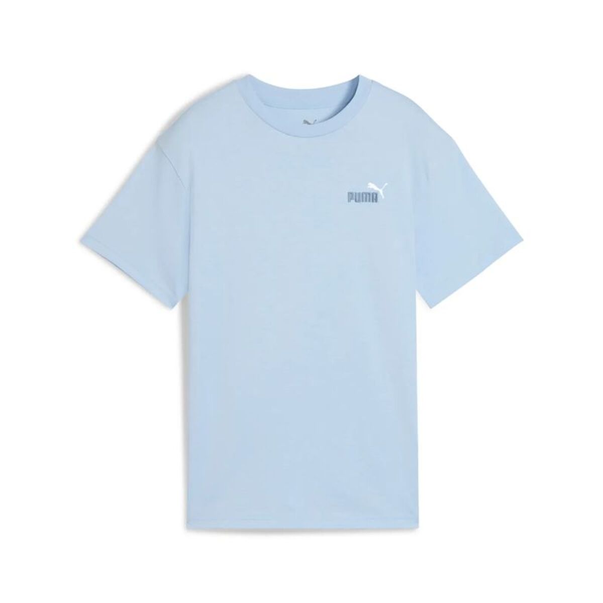 Barn T-shirt med kortärm Puma Essentials 2 Color Blå Himmelsblå