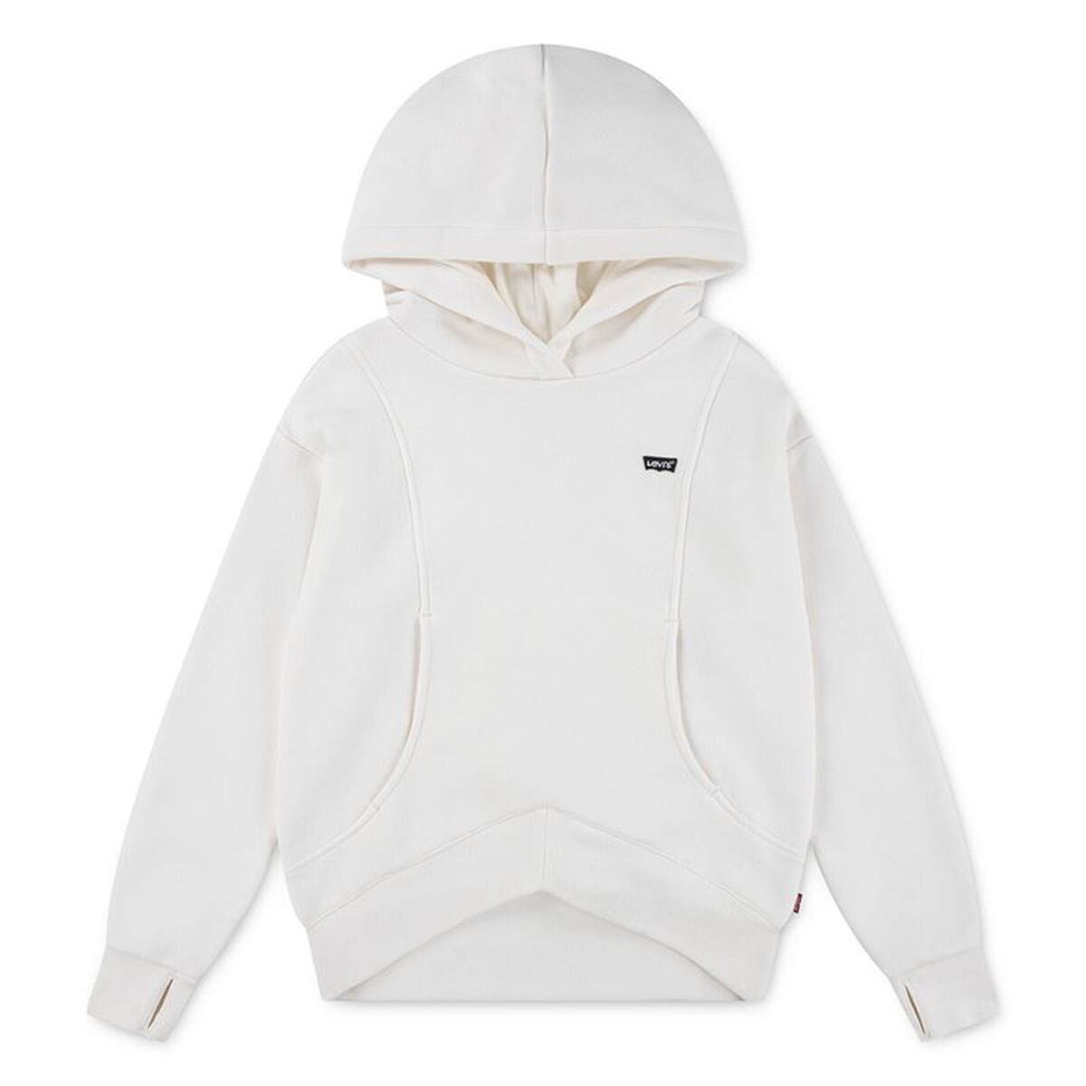 Luvtröja, Flickor Levi's Batwing Patch Vit