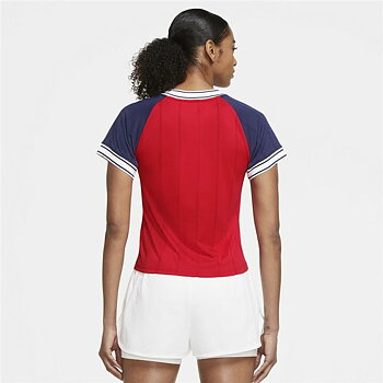 T-shirt med kortärm Dam Nike Tennis Blå Röd
