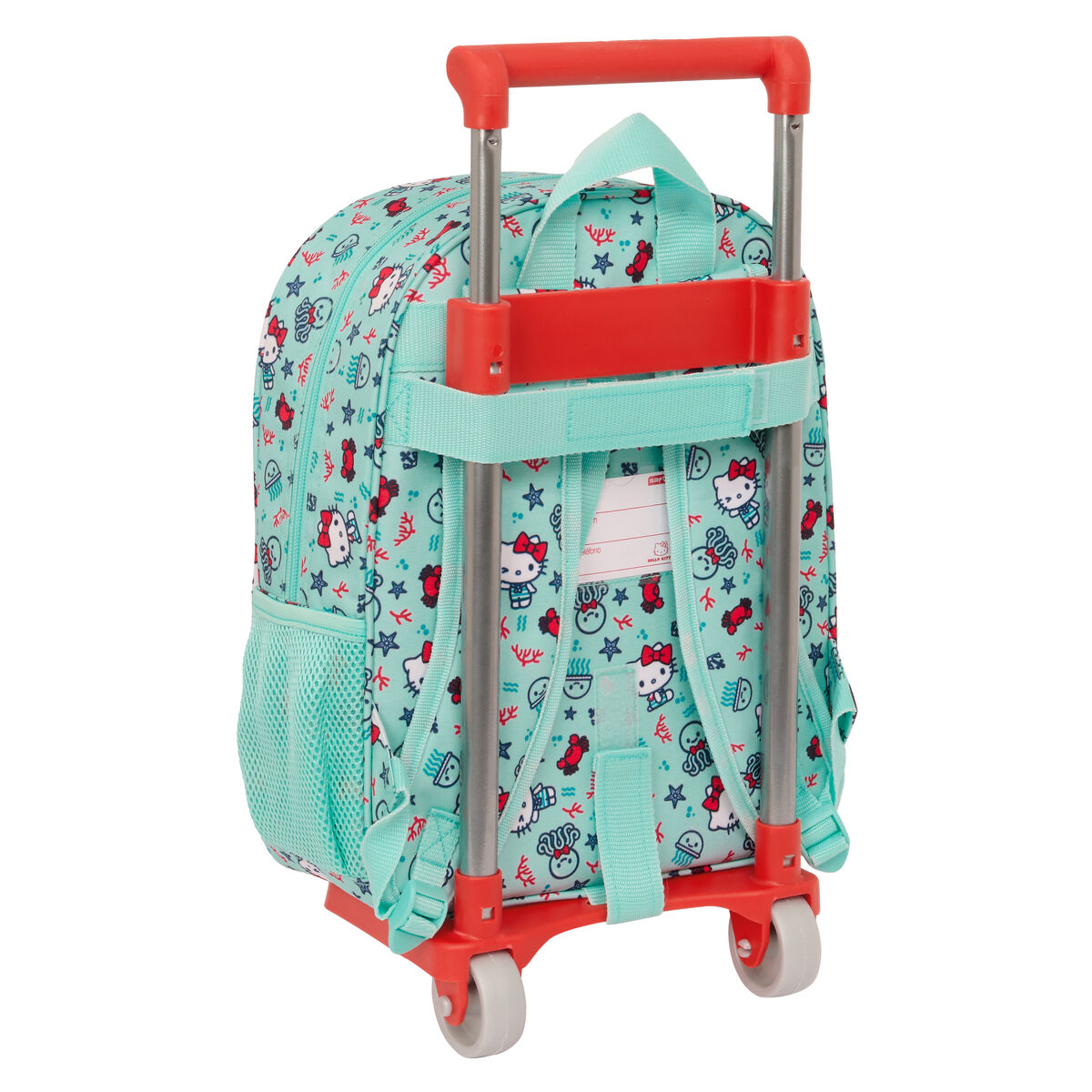 Skolväska med hjul Hello Kitty Sea lovers Turkos 26 x 34 x 11 cm - 3