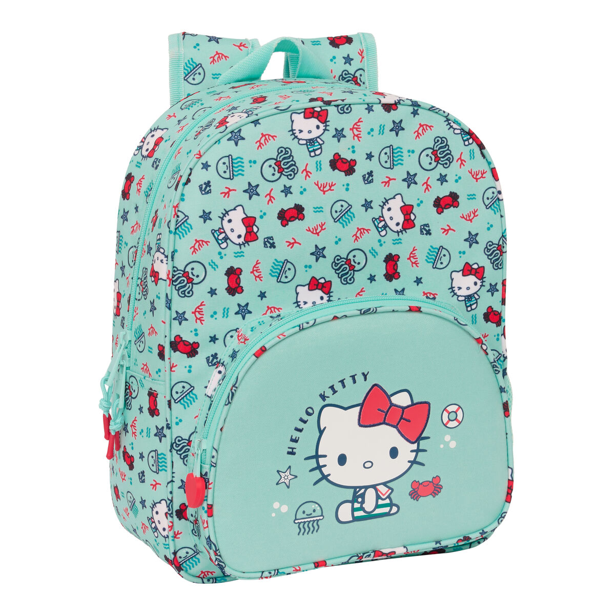 Skolryggsäck Hello Kitty Sea lovers Turkos 26 x 34 x 11 cm