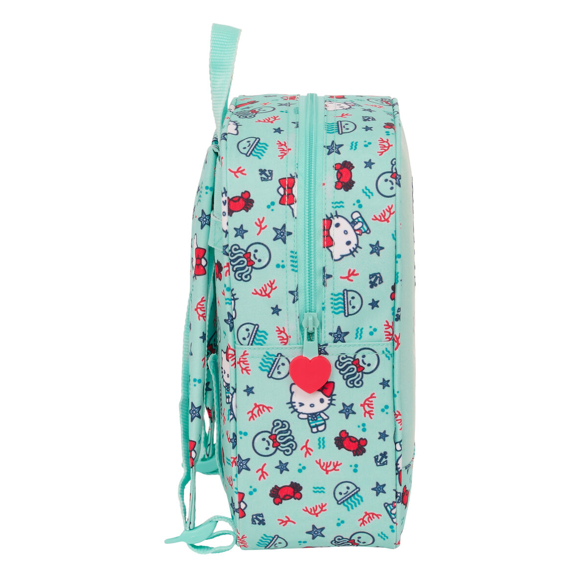 Barnryggsäck Hello Kitty Sea lovers Turkos 22 x 27 x 10 cm - 3