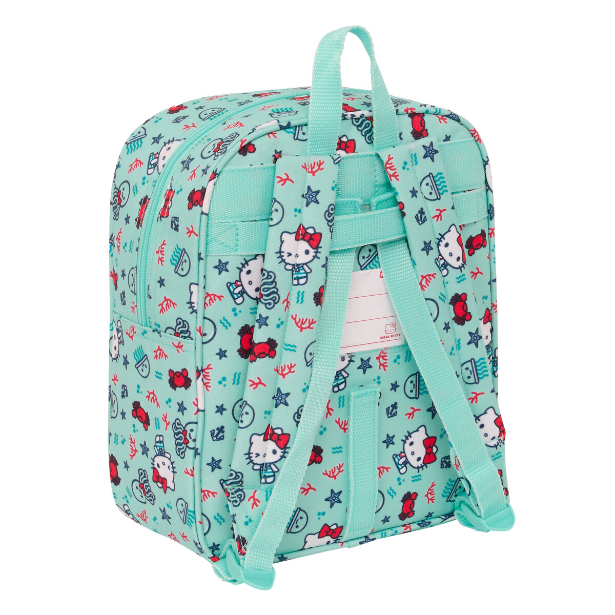Barnryggsäck Hello Kitty Sea lovers Turkos 22 x 27 x 10 cm - 2