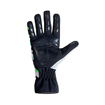 Kids Karting Gloves OMP KS-3 MY2018 Vit Svart Grön 6 kart