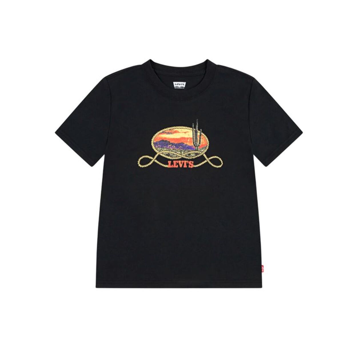 Barn T-shirt med kortärm Levi's 8EN900-G52 Svart