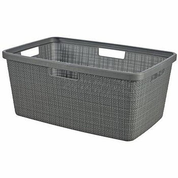 Multifunktionell korg Curver Mörkgrå Jute Plast