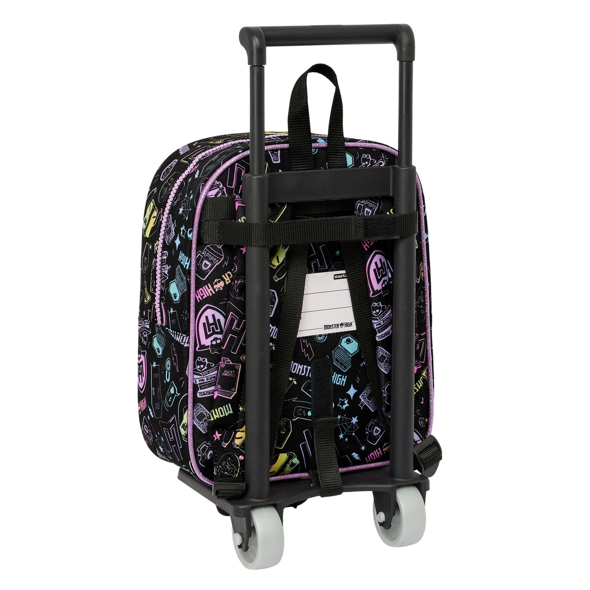 Skolväska med hjul Monster High Svart 22 x 27 x 10 cm - 3