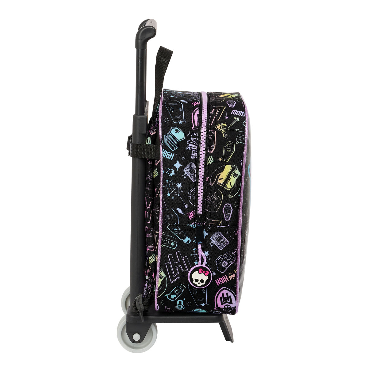 Skolväska med hjul Monster High Svart 22 x 27 x 10 cm - 2