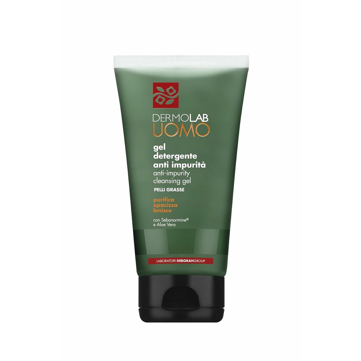 Rengörande ansiktsgel Deborah Dermolab Uomo 150 ml