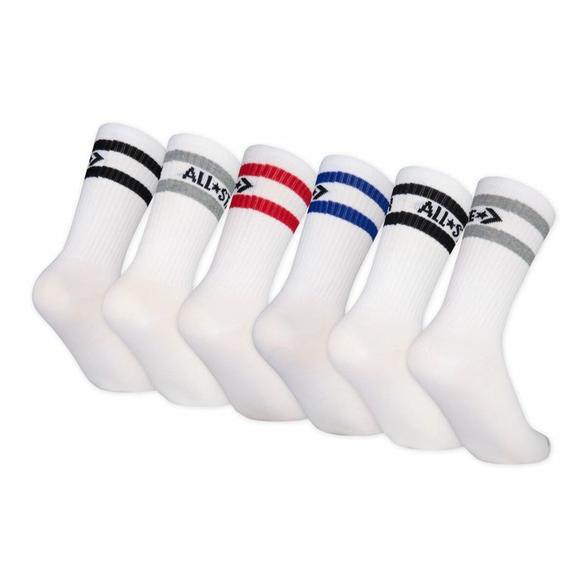 Strumpor Converse Wordmark Crew Vit (5-7 år) - 3