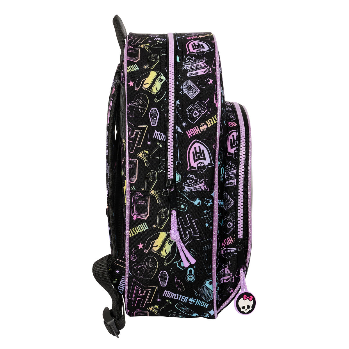 Barnryggsäck Monster High Svart 28 x 34 x 10 cm - 2