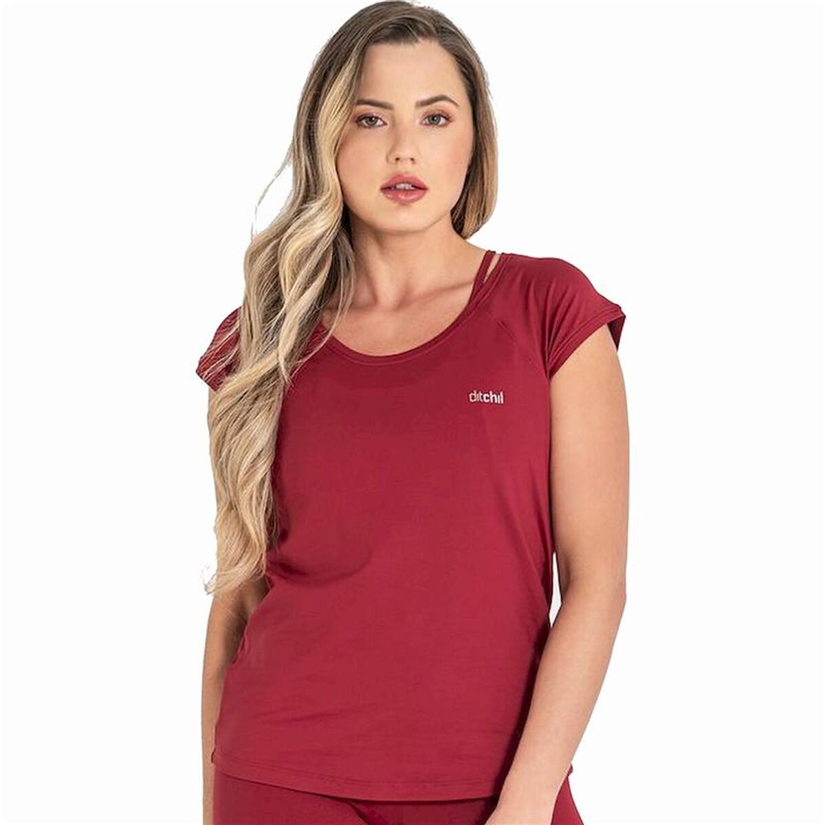 T-shirt med kortärm Dam Ditchil Fitness