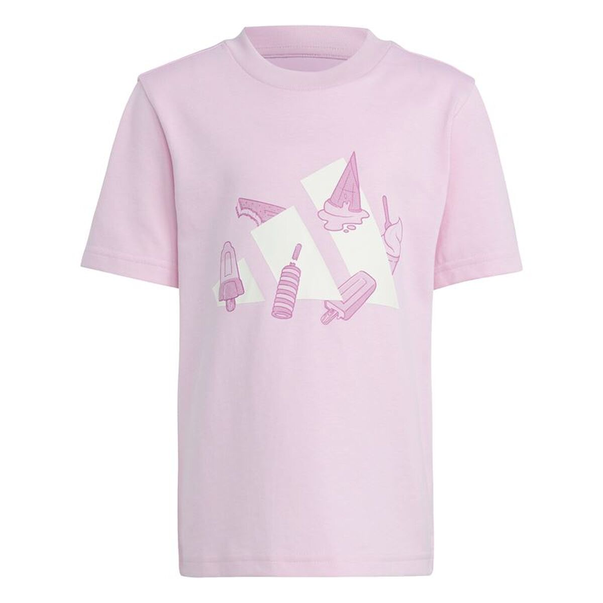 Barn T-shirt med kortärm Adidas Lk Ice Rosa