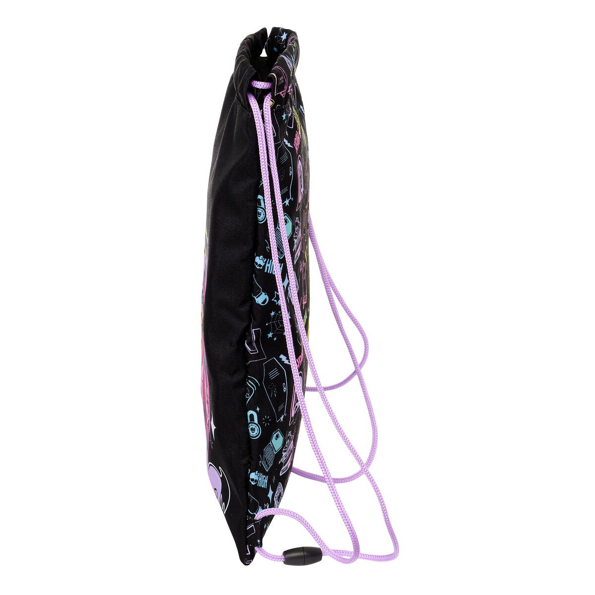 Skopåse med remmar Monster High Svart 26 x 34 x 1 cm - 2