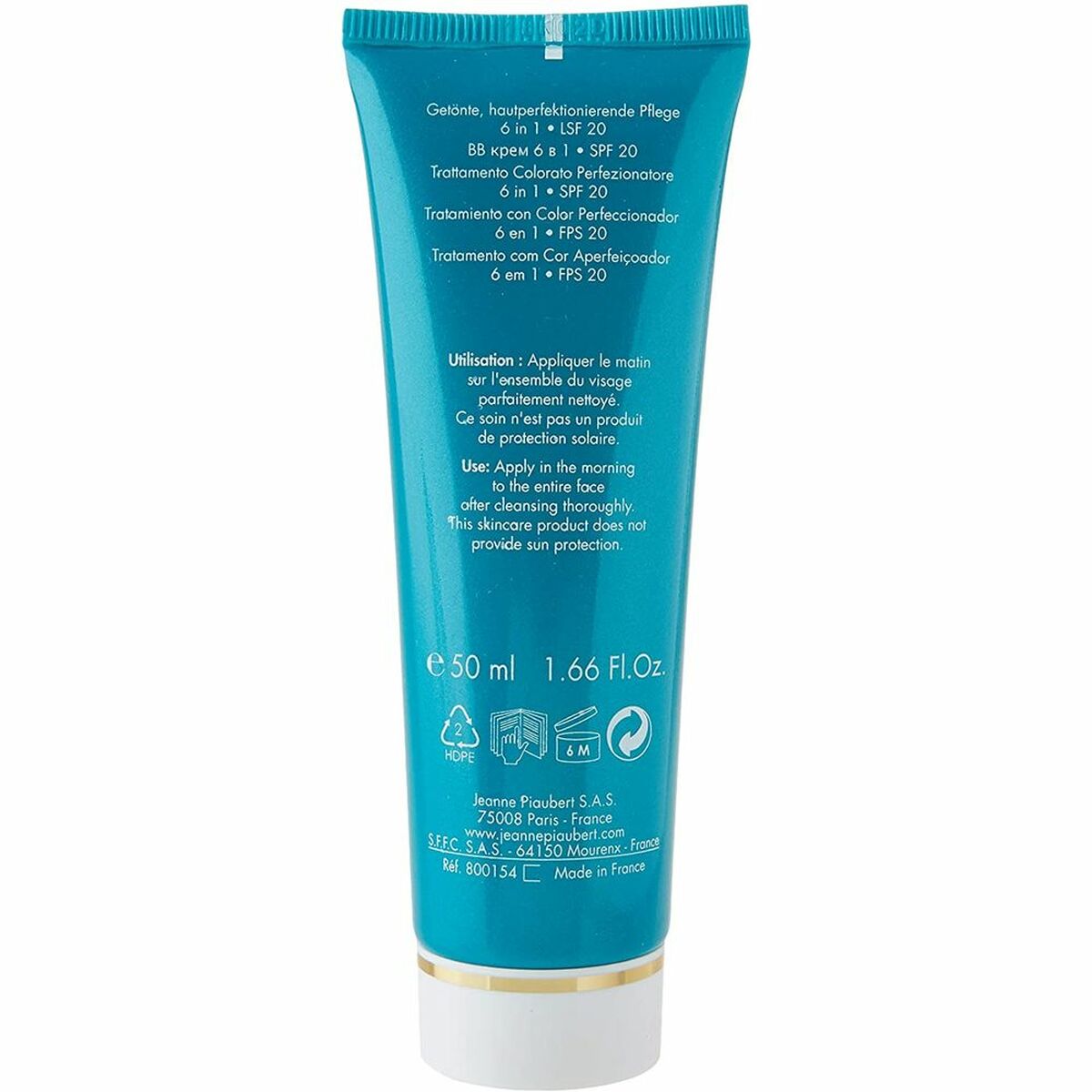 Hydrerande kräm med färg Jeanne Piaubert Hydro Active H Bb Medium Dark Spf 20 50 ml