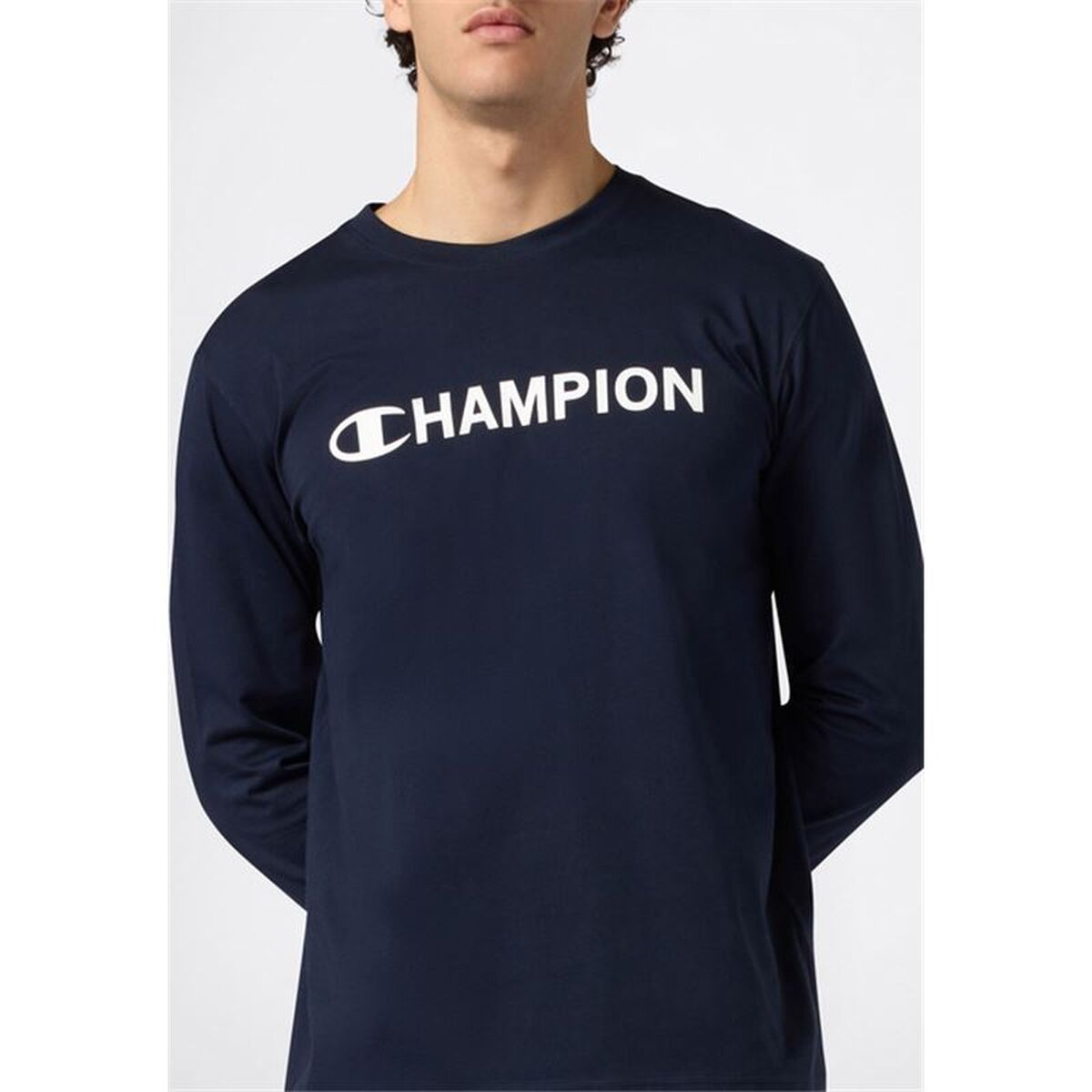 T-shirt med lång ärm Herr Champion 221652-BS501 Marinblå (S) - 2