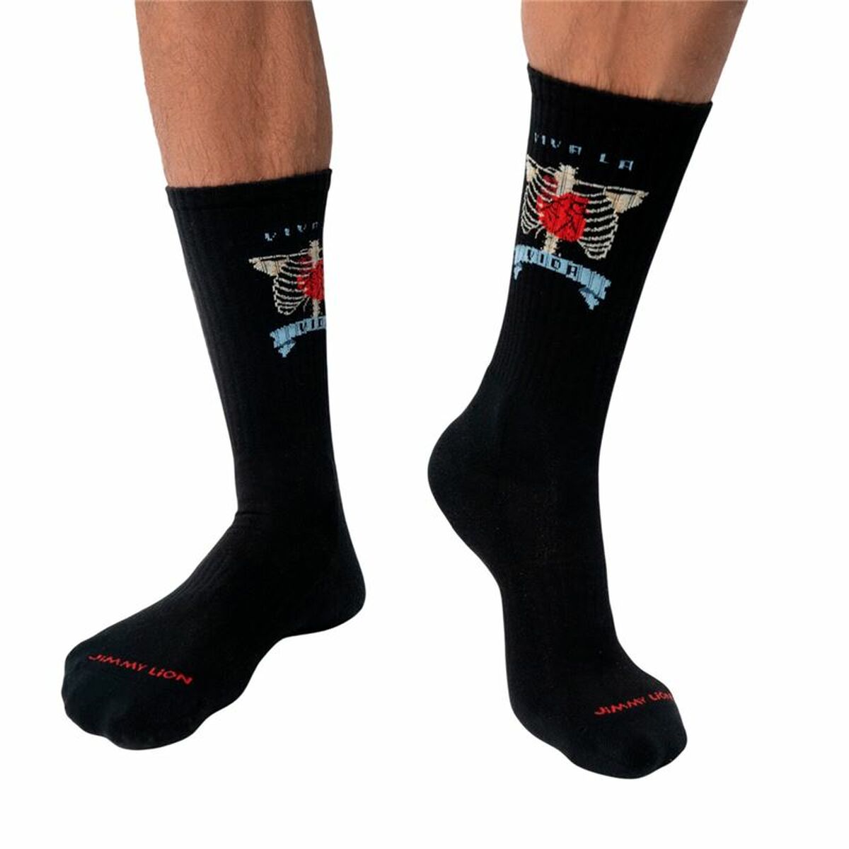 Sportstrumpor Jimmy Lion Athletic Frida Heart Svart - 2