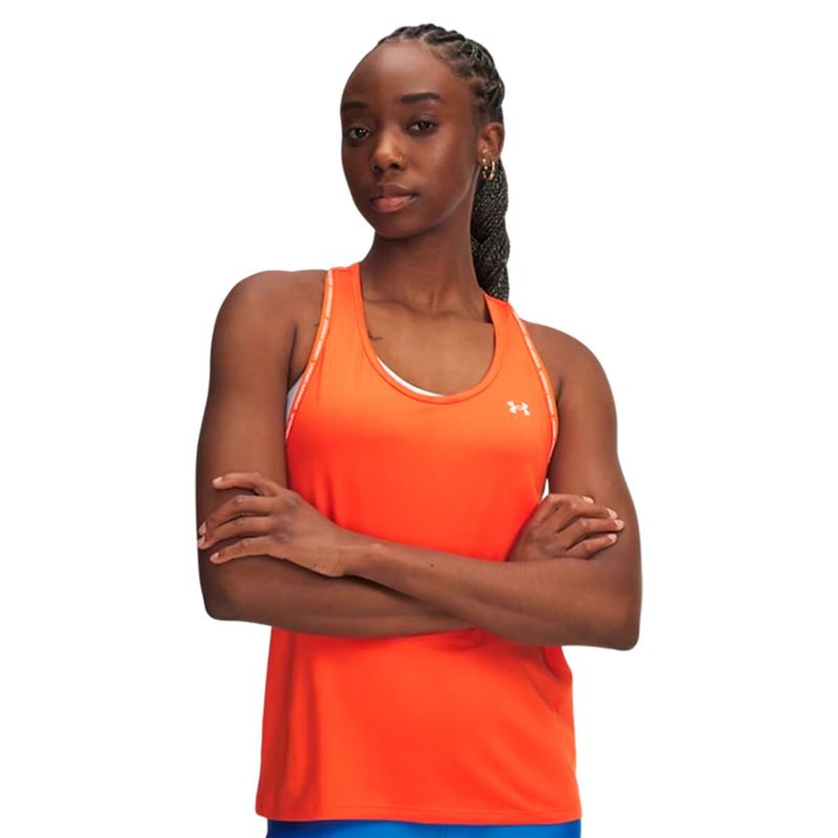 Ärmlös sporttröja Dam Under Armour Tech Knockout Orange Fitness