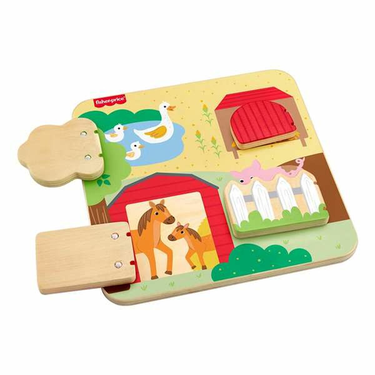 Bebisleksak Mattel 20 x 20 x 1,91 cm djur - 3
